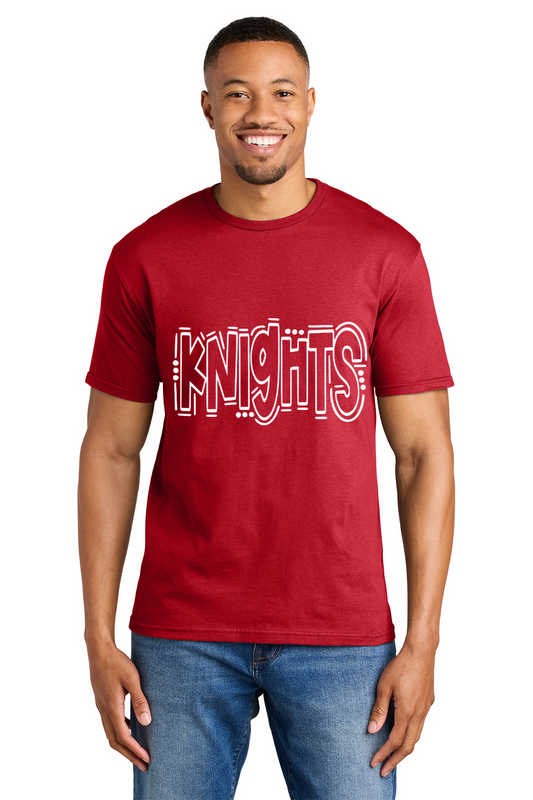 Red Adult T Shirt (Knights)