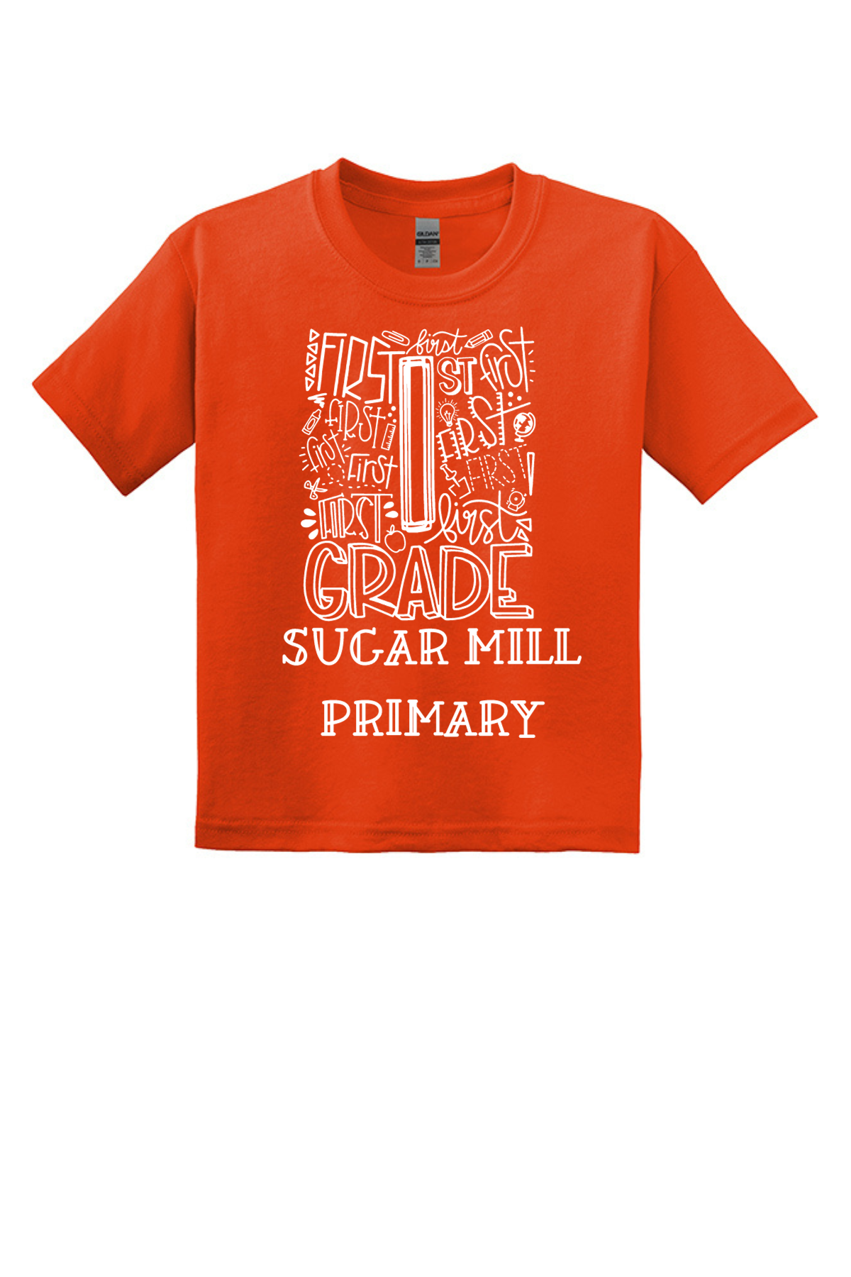 1st Grade Class Shirts - Orange