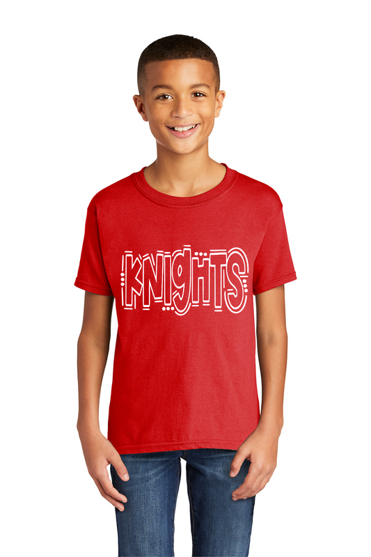 Red Youth T Shirt (Knights)