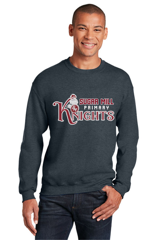 Dark Heather Adult Crewneck Sweatshirt